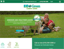 Tablet Screenshot of ecogreenlawncare.com